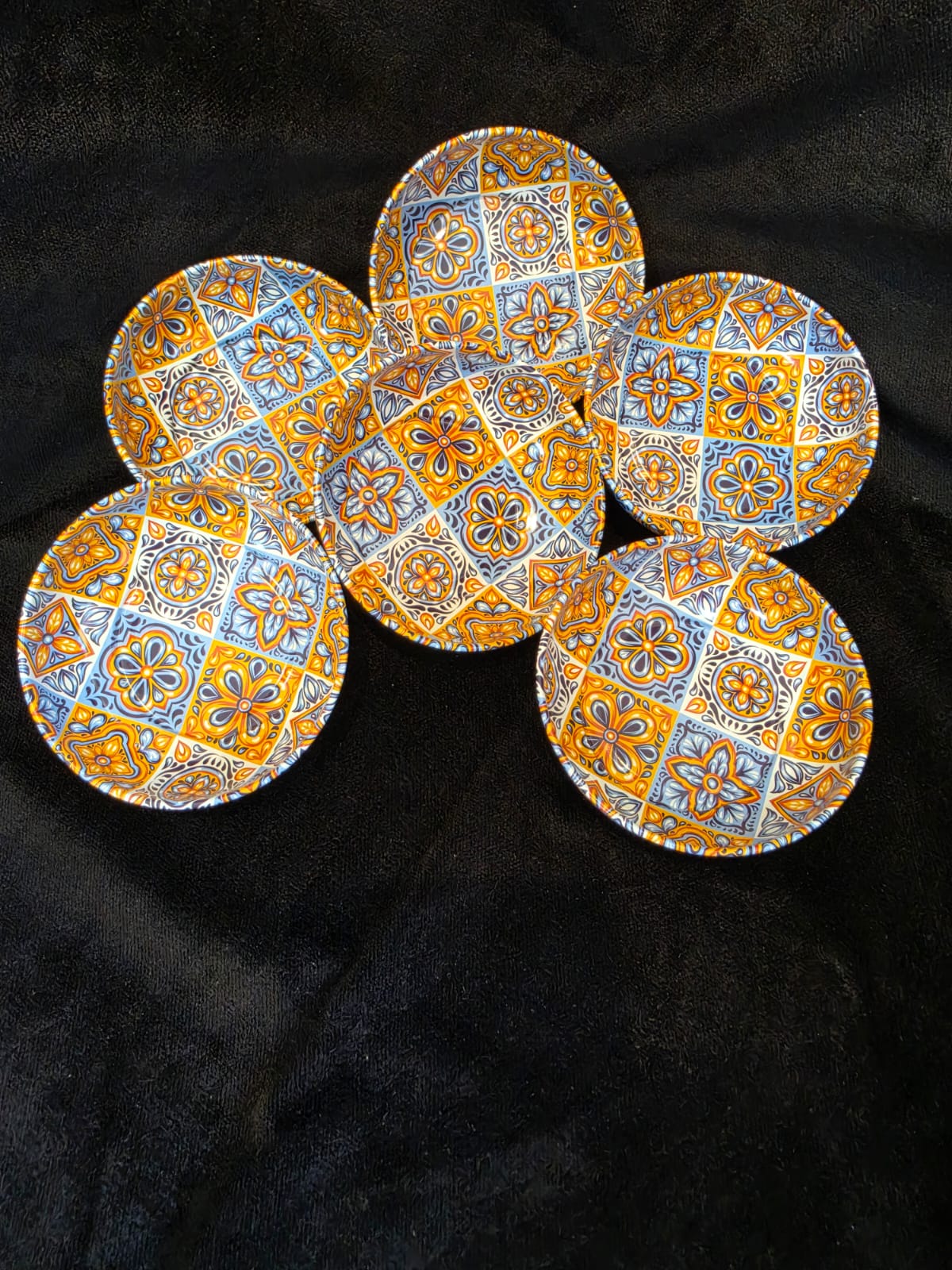 Şık Tasarımlı 6'lı Metal Çerezlik Seti-1